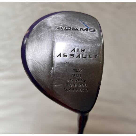 TCU Adams Air Assault VMI Driver 10.5° Graphite Stiff SuperShaft Purple Golf - Picture 1 of 13